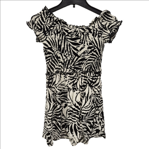 Patrons Of Peace Off Shiulder Mini Print Dress